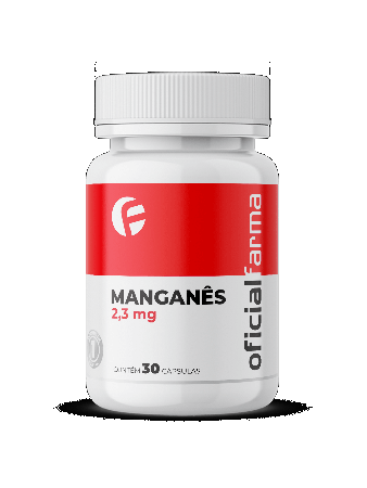 Manganês 2,3mg 30 Cápsulas