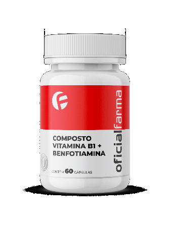 Composto Vitamina B1 + Benfotiamina 60 Cápsulas