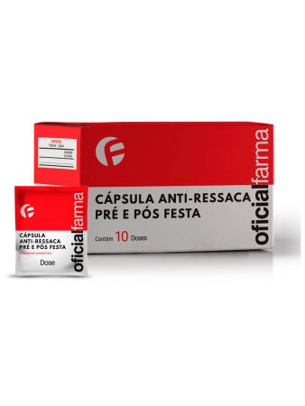 Cápsula Anti-Ressaca Pré e Pós Festa 10 Doses