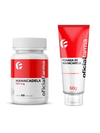 Mamacadela 500mg 60 Cápsulas + Pomada De Mamacadela Para Vitiligo 20% 60g