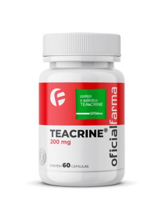 Teacrine 200Mg 60 Cápsulas Com Selo de Autenticidade