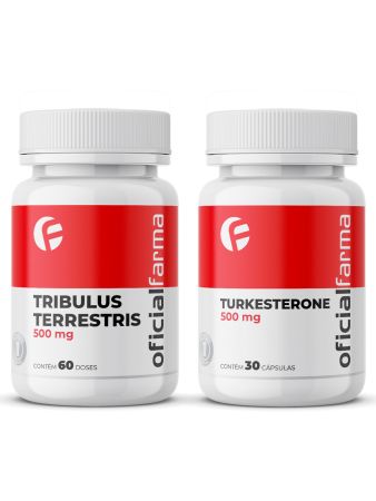 Tribulus Terrestris 500Mg 60 Doses + Turkesterone 500Mg 30 Cápsulas