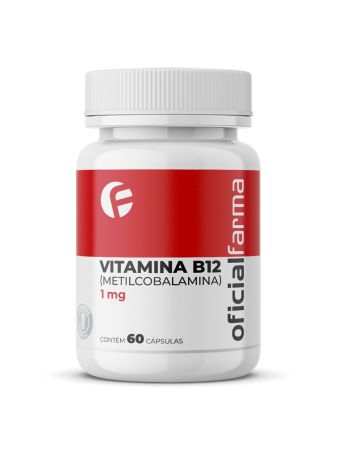 Vitamina B12 (Metilcobalamina) 1mg 60 Cápsulas